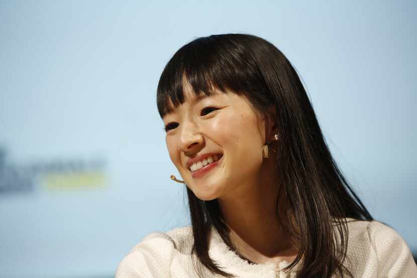 Marie Kondo at the XXIX International Book Fair in 2016 in Turin, Italy.