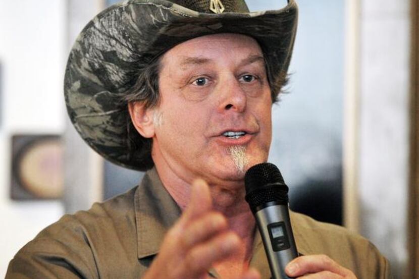 
Ted Nugent spoke to Greg Abbott supporters Tuesday. On Friday the rocker apologized for...