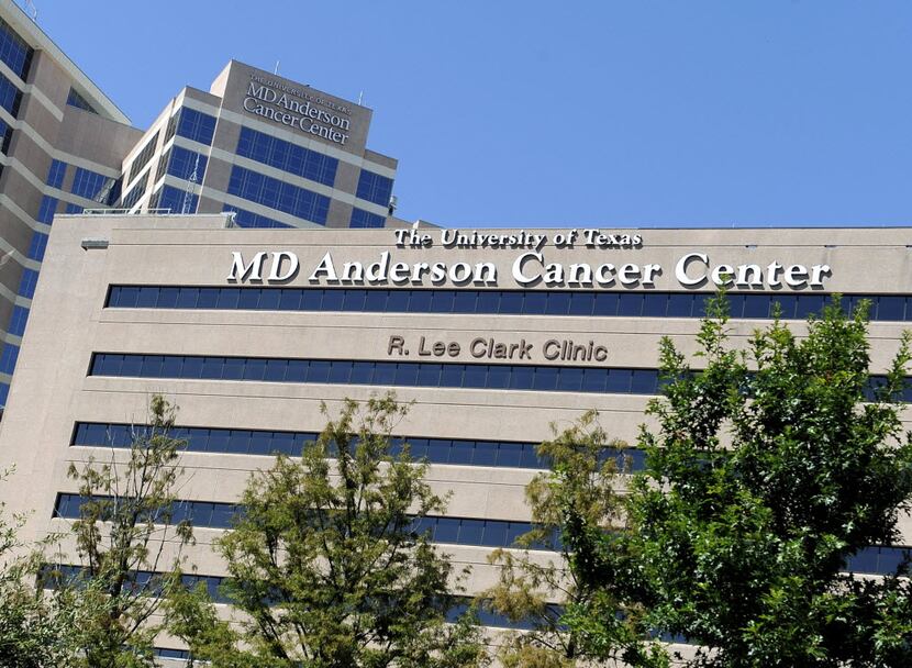 File photo of The University of Texas MD Anderson Cancer Center in Houston.