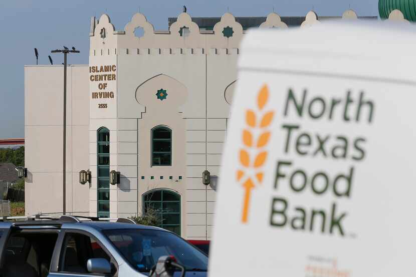 The Islamic Center of Irving hosted a food bank distribution on Sept. 9, 2021.