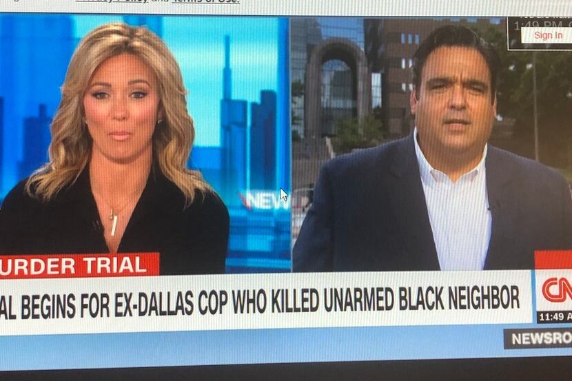 The Amber Guyger trial drew national coverage Monday on CNN and in other national media.