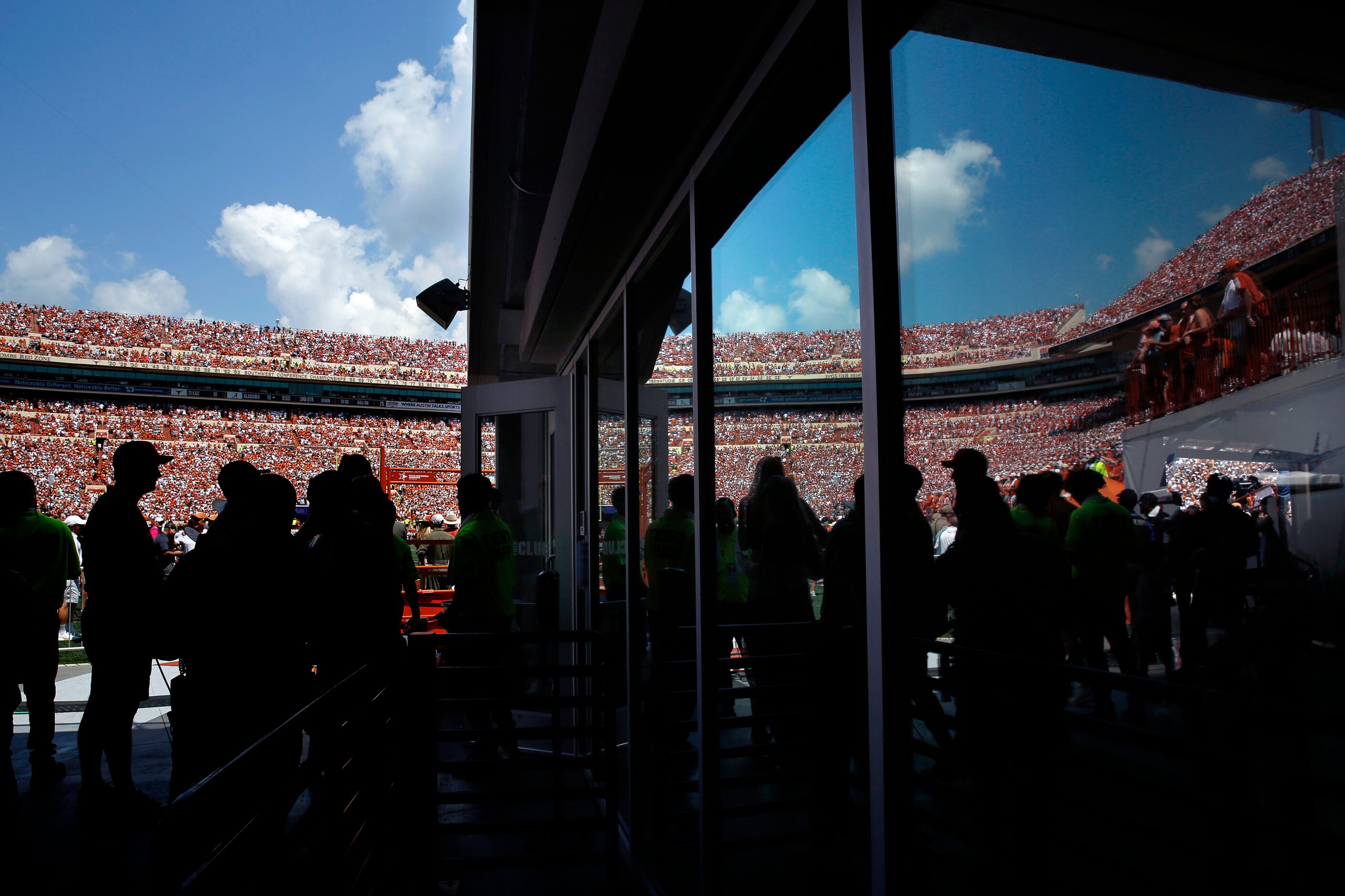 Texas Longhorns fans filled Darrell K. Royal-Texas Memorial Stadium in Austin for their game...