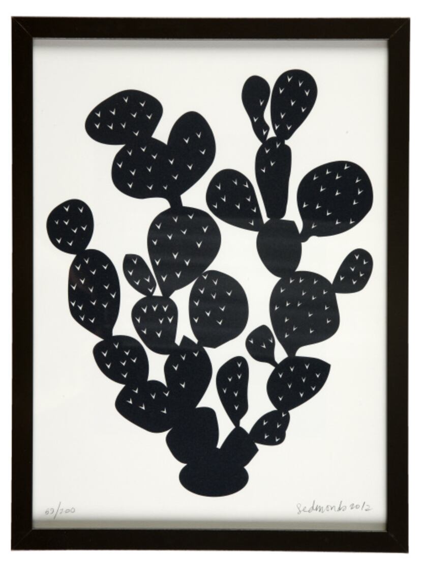 Hometown hang-up: Give a nod to the Lone Star State with the Cacti print (No. 69 of 200) by...