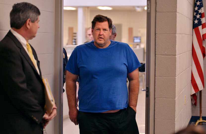 Todd Kohlhepp is escorted into a Spartanburg County magistrate courtroom, Friday, Nov. 4,...
