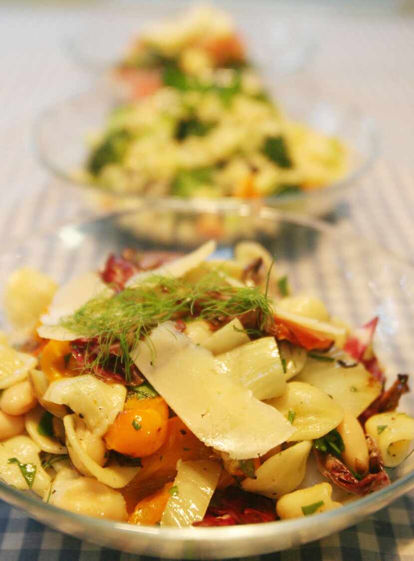 Orecchiette is a good choice for salad because it's not tiny but not huge. Try it with...