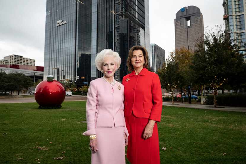 Nancy Best (right) stands with friend Sheila Grant where a new $10 million interactive...
