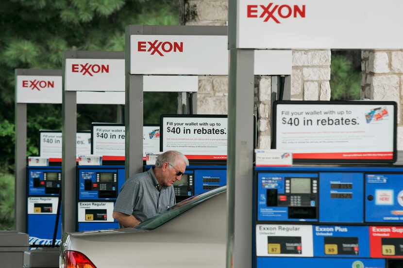 An Exxon station in Keller.