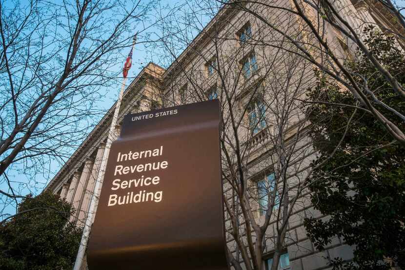 FILE - This April 13, 2014, file photo shows the Internal Revenue Service (IRS) headquarters...