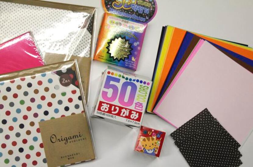 
YOU CAN BUY origami paper in various colors and designs at local craft stores.
