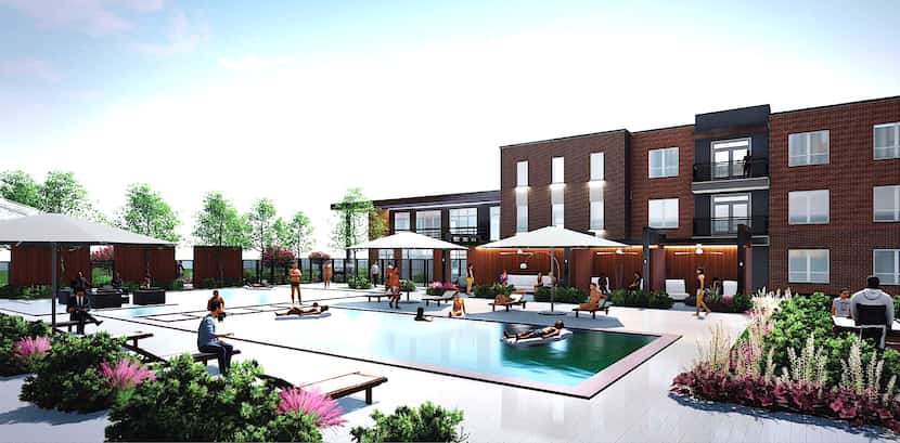 The Grove at La Frontera is a 396-unit mixed-use community being built in Arlington.