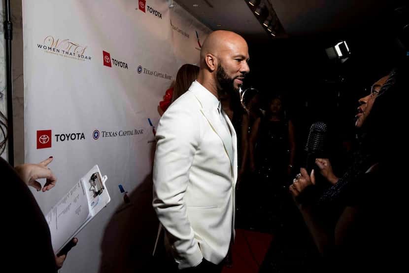 Actor-rapper Common stops on the red carpet before "Women That Soar," which was taping at...