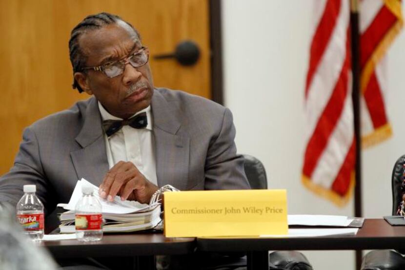 Commissioner  John Wiley Price was present last week for a meeting of the Dallas County...