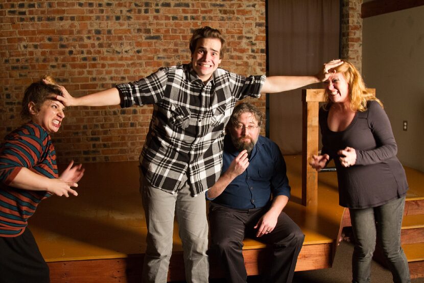 (from l-r) Maggie Smith, Carson Wright, Brian Witkowicz and Andra Hunter perform in Nouveau...