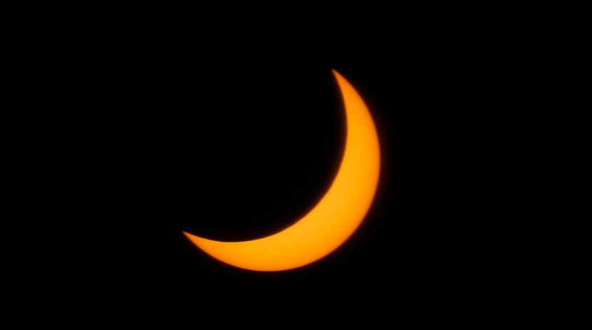 At its peak, Monday's eclipse obscured 75 percent of the sun over Dallas.