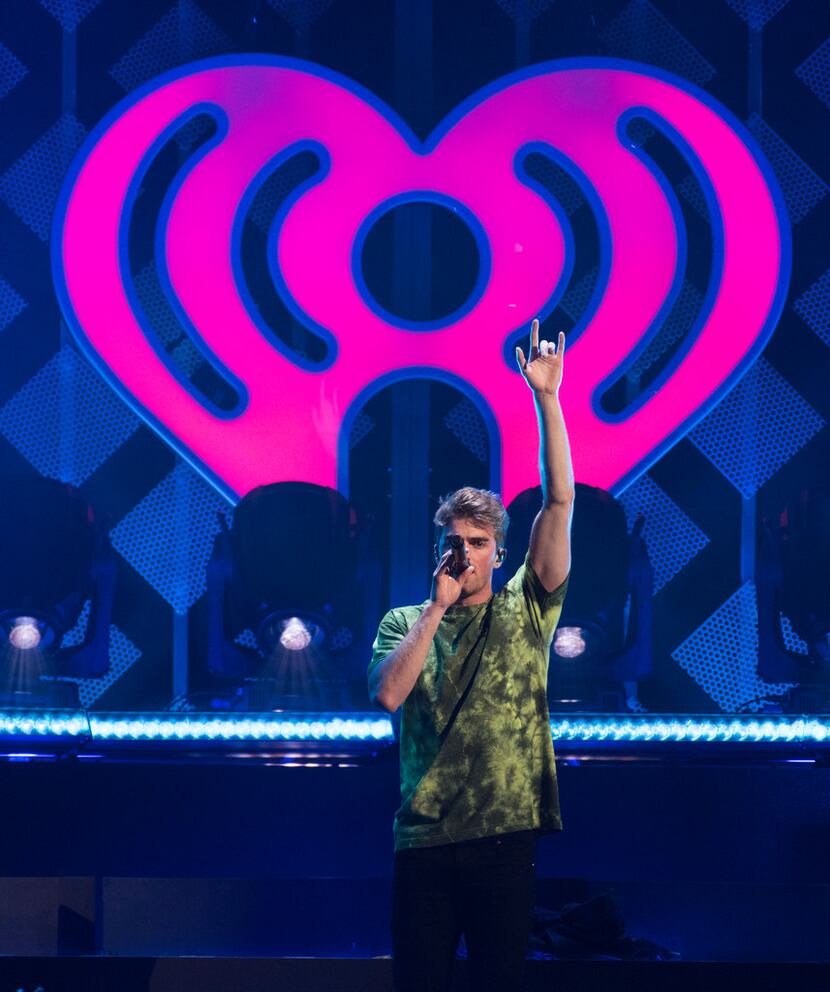 Andrew Taggart of The Chainsmokers performs onstage during the 106.1 KISS FM's Jingle Ball...