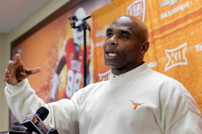 Texas head football coach Charlie Strong talks to the media about his 2015 recruiting class...