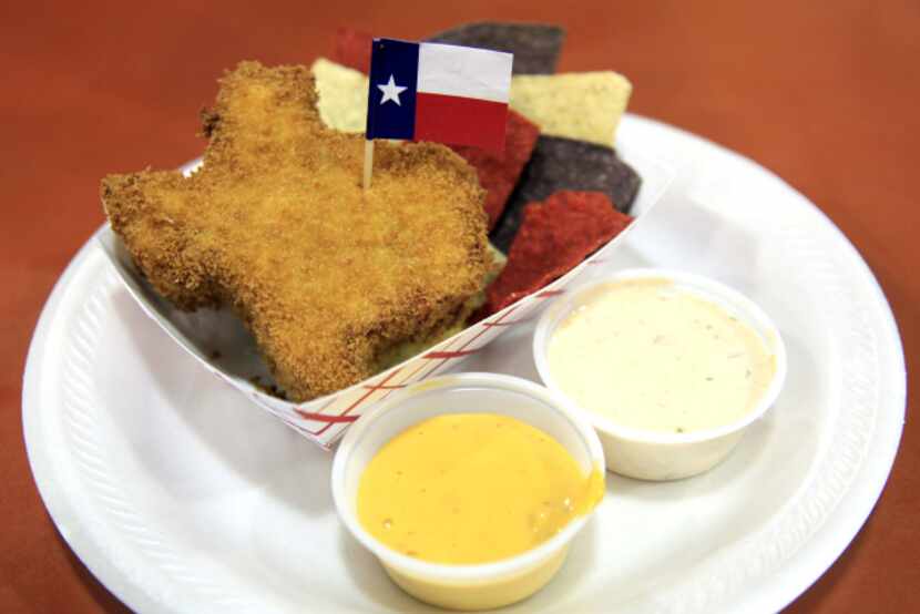 Fernie's Deep Fried King Ranch Casserole pictured during the Big Tex Choice Awards on...