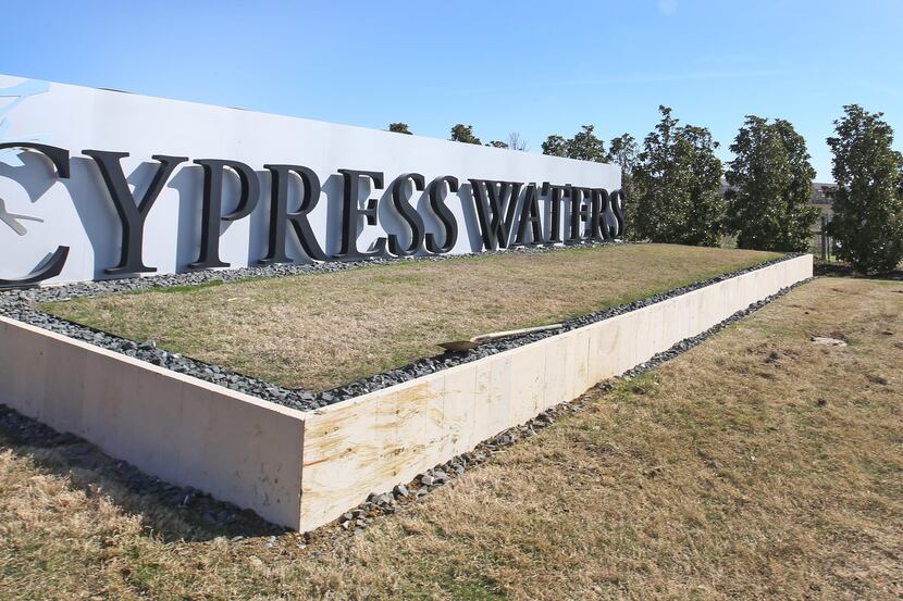 More than 1,400 apartments have so far been built at Cypress Waters, which is near LBJ...