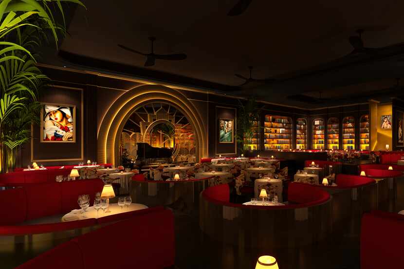 This rendering shows the interior of Drai's, which is expected to open in Dallas in late 2024.