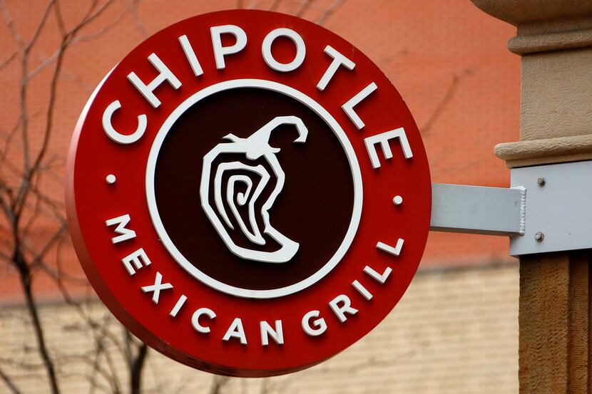 FILE- This Jan. 12, 2017, file photo shows the sign on a Chipotle restaurant in Pittsburgh. ...