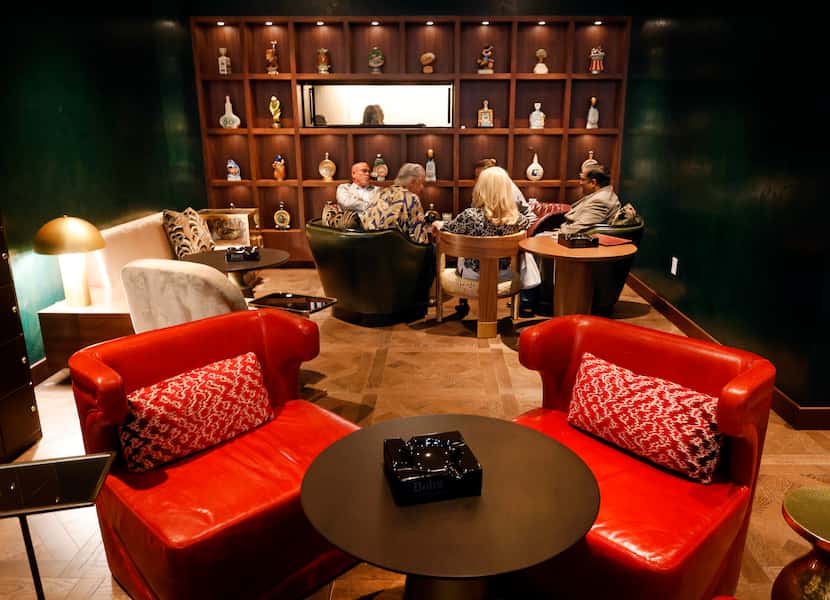 The cigar lounge at Bob's Steak & Chop House in McKinney is the local company's first.