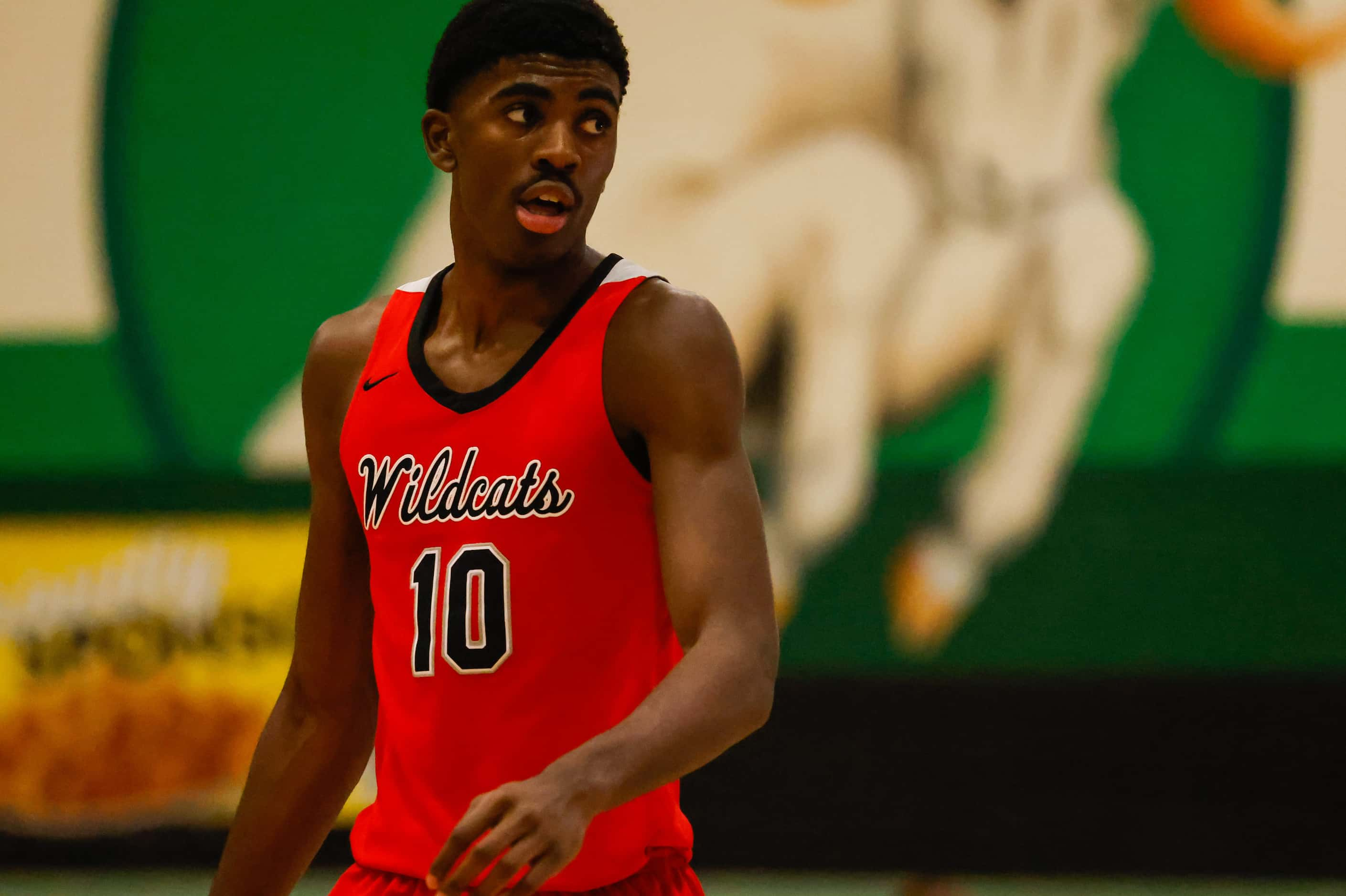 Lake Highlands High School' Samson Aletan #10, during a game against Berkner High School in...