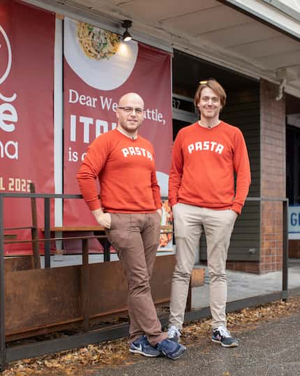 Davide Macchi, right, and Filippo Fiori co-founded Due' Cucina in Seattle. Macchi moved to...