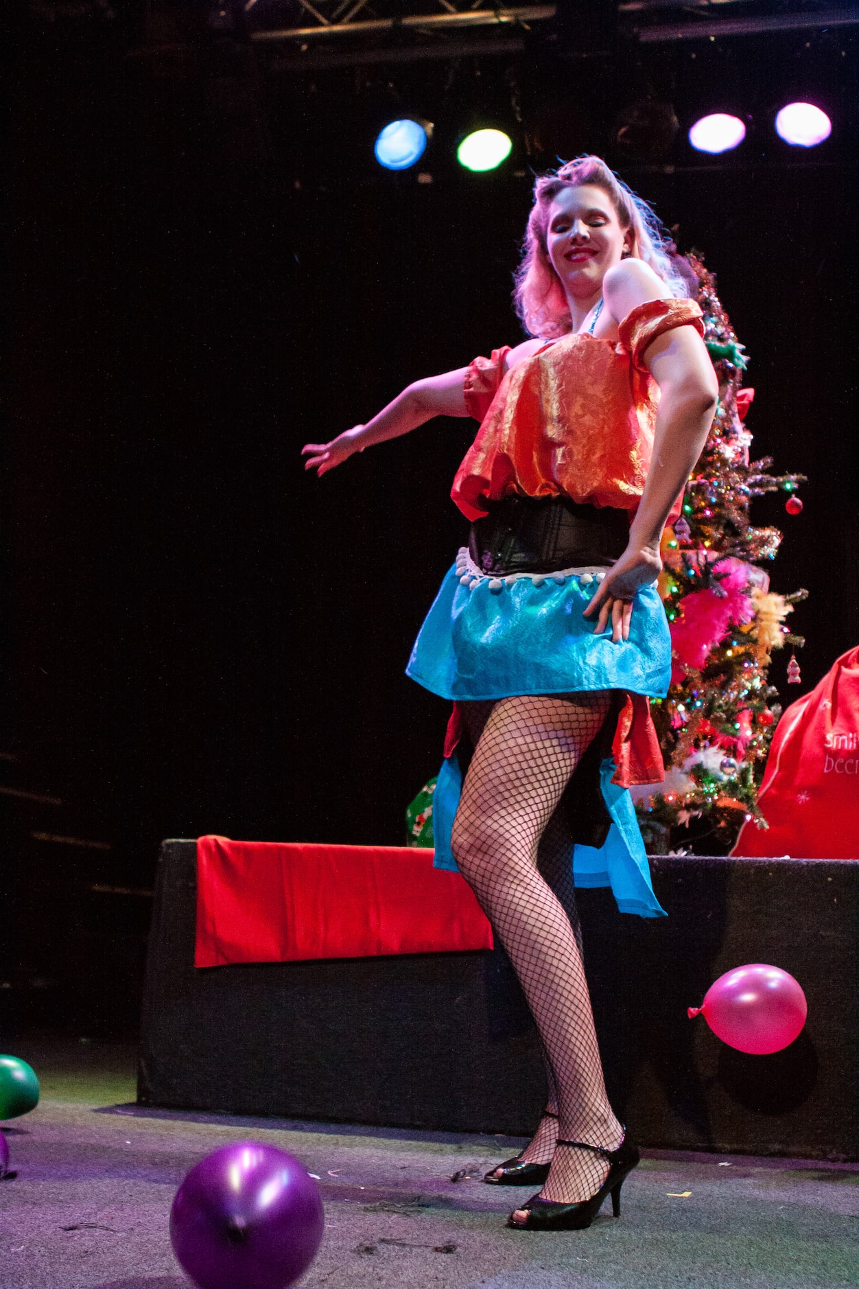 Levi des Peu-Chapeaux performs at the Nearly Naked Nutcracker at Trees - Dec. 22nd, 2012...