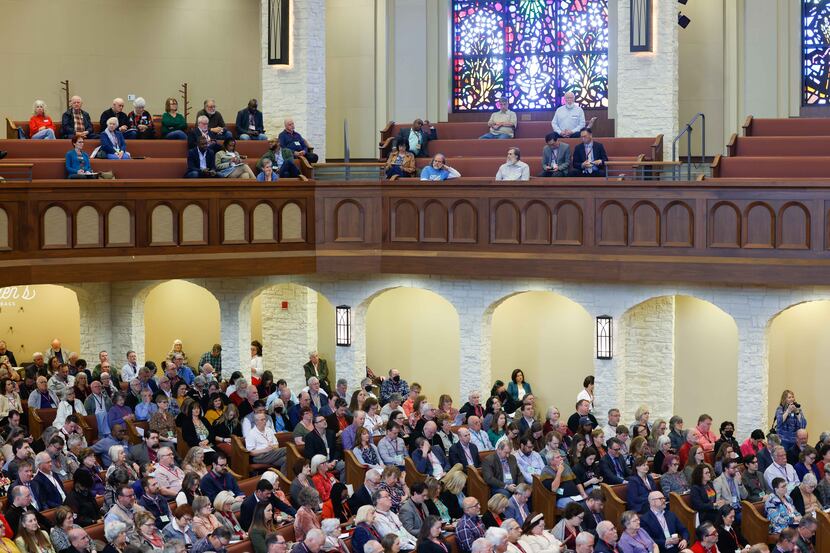 Delegates of the Conference during a special called session at the United Methodist Church...
