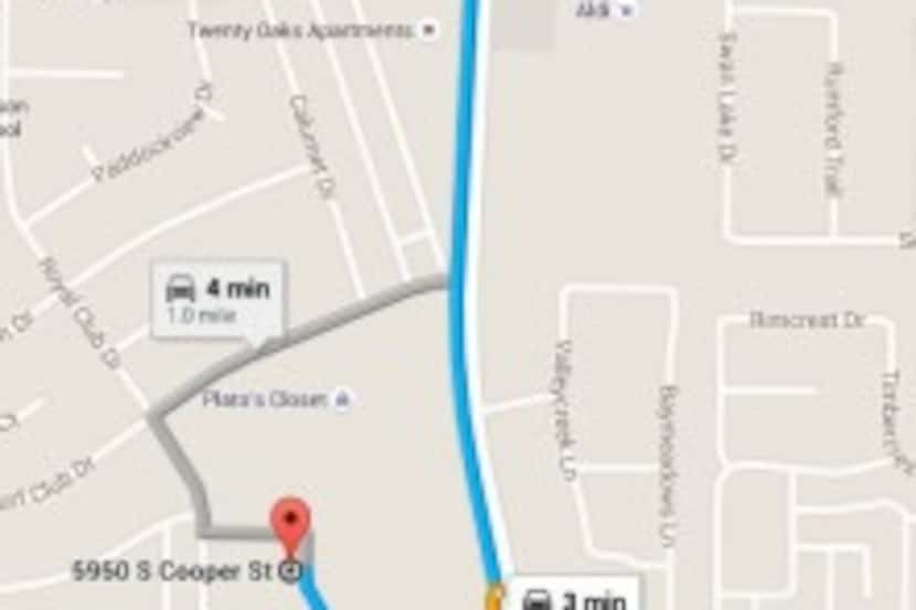  Map shows location of closing Tom Thumb at 5425 S. Cooper in Arlington to an Albertsons...