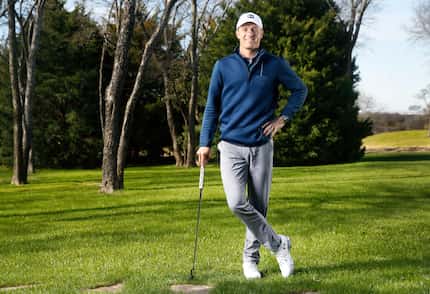 Wearing his new Under Armour Spieth 3 golf shoes, professional golfer Jordan Spieth of...