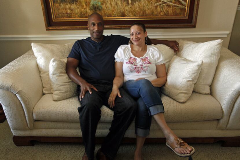 Kevin and Laura Parker of Wylie purchased their couch from the Nebraska Furniture Mart,...