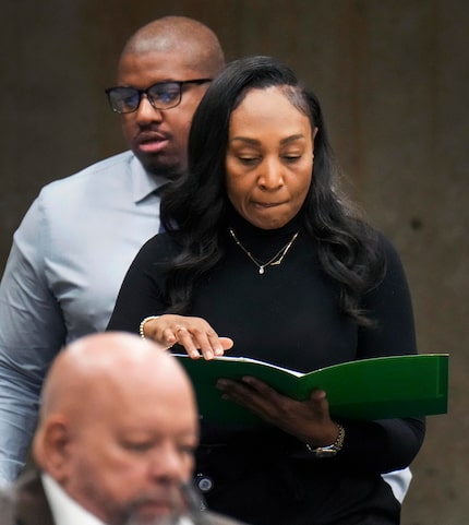 Elaine Chandler, Office of Community Police Oversight interim director, goes through...