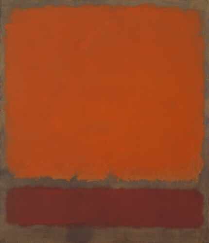 "Orange, Red and Red" by Mark Rothko, 1962 oil on canvas for the Fast Forward exhibit at the...