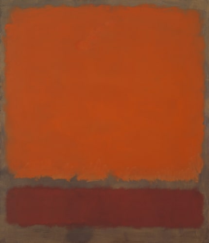 "Orange, Red and Red" by Mark Rothko, 1962 oil on canvas for the Fast Forward exhibit at the...