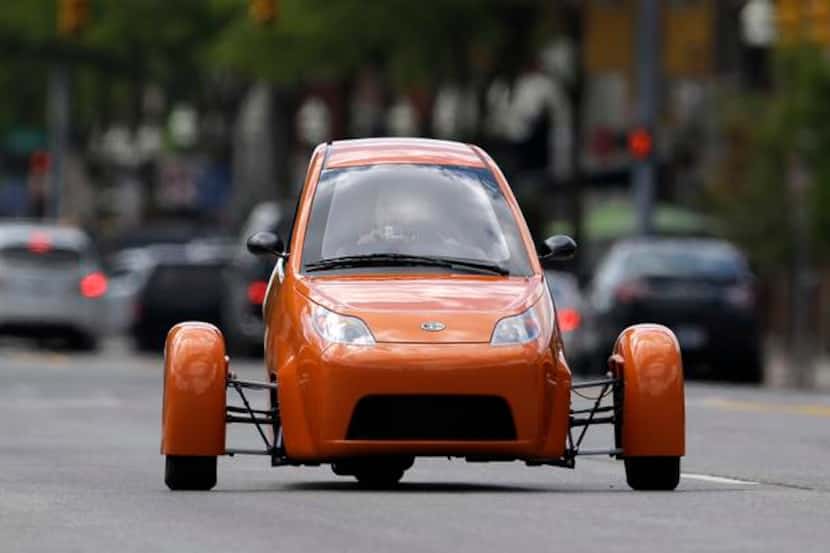 
A three-wheeled Elio  prototype vehicle drove through Royal Oak, Mich., last week....