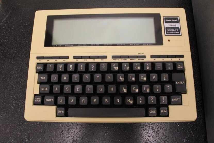 RadioShack introduced the TRS-80 Model 100 portable computer in 1983. 