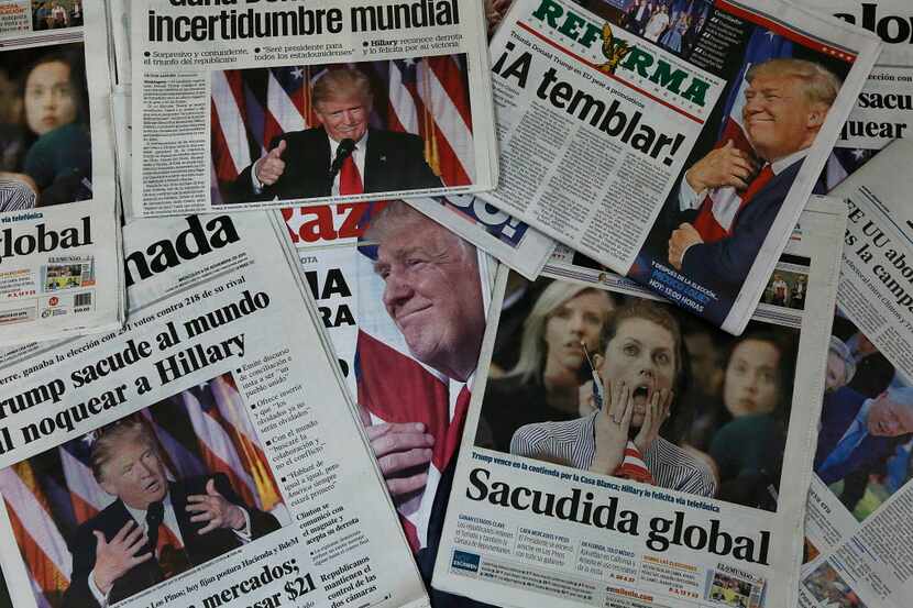 La reacción de diarios mexicanos tras el triunfo de Donald Trump./AP

