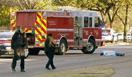 Dallas police and paramedics were called to the scene about 7 a.m. Wednesday.