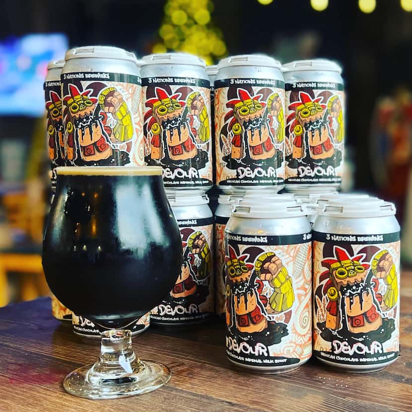 3 Nations Brewing offers a Devour Mexican Chocolate Stout for the holidays.