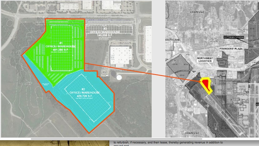 Three warehouses by Prologis and Holt Lunsford Commercial are planned in the DFW Mustang...