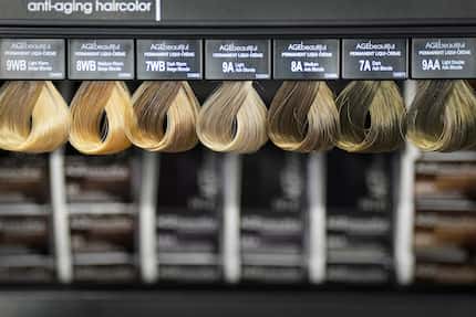 Hair color samples at Studio by Sally. 