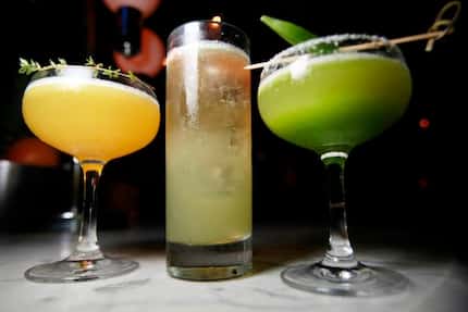 Victor Tangos made some of the best cocktails in town, such as (from left) a Passion Fruit...