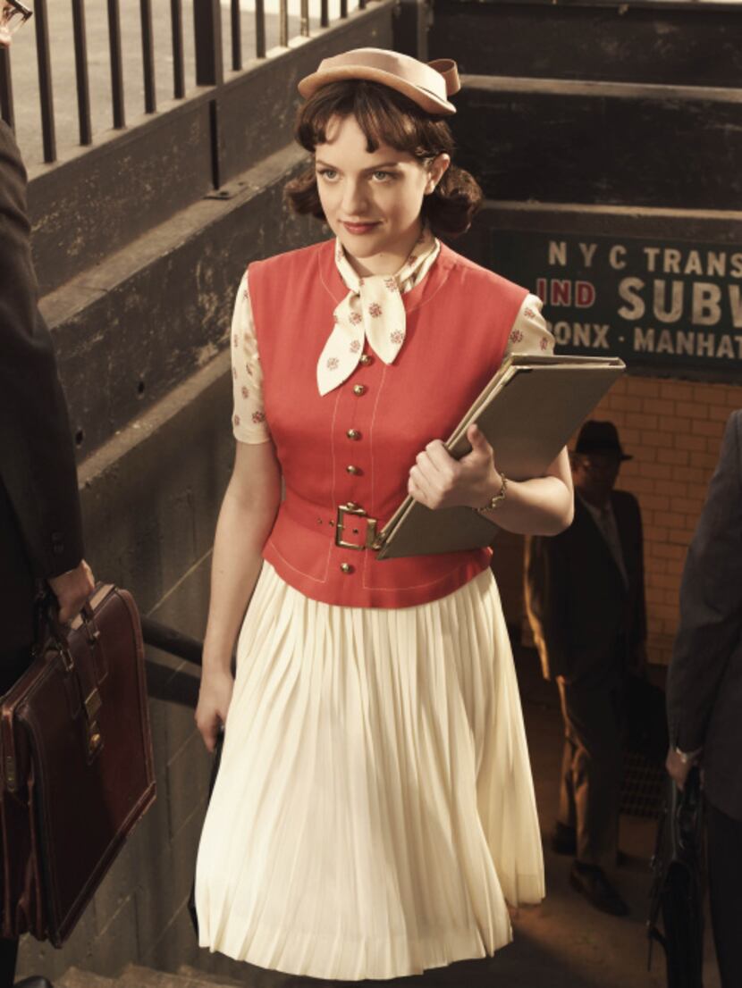 Elisabeth Moss as Peggy Olson in"Mad Men".