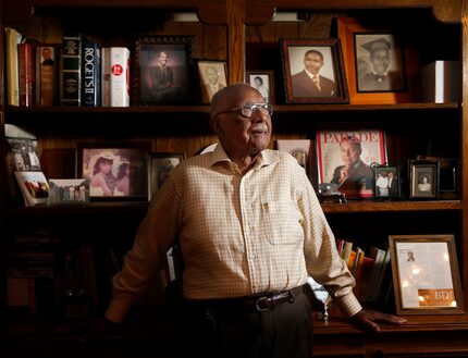 Dr. Claude Williams poses for a photograph at his home in Dallas, Wednesday, April 5, 2017....