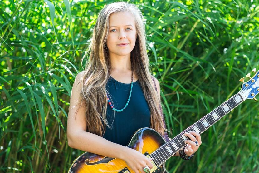 Emily Elbert, at a park called The Fens, in Boston, where she graduated from the Berklee...