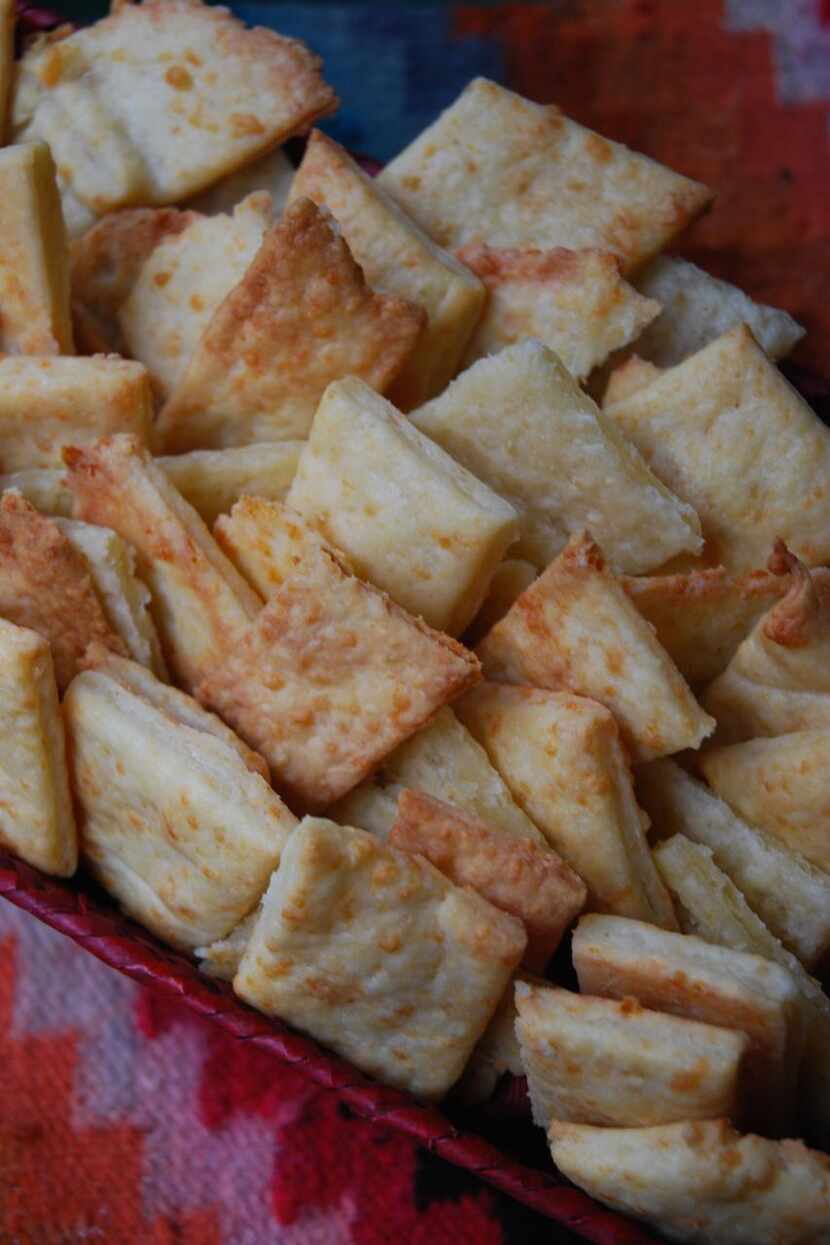 Easy make-at-home cheese crackers.