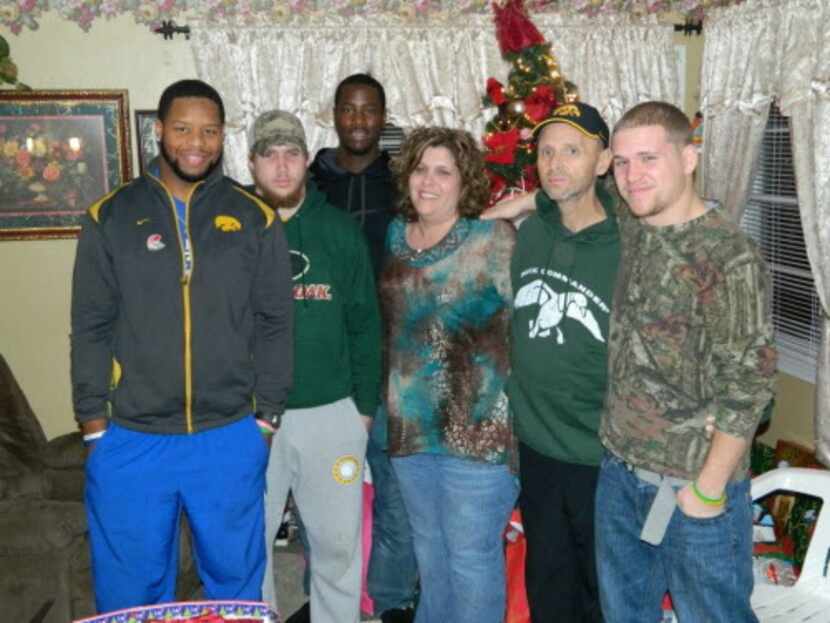 Left to right, Anthony Hitchens, Chad Anderson, James Washington, Amy Anderson, Brad...