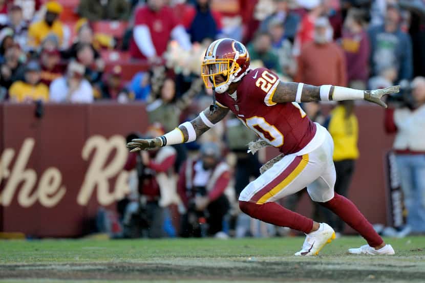 Washington Redskins free safety Ha Ha Clinton-Dix breaks on the ball during an NFL football...