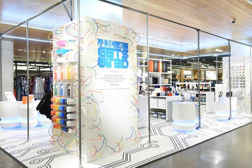 Nordstrom Get Wired Pop-In shop opened June 30, 2017 at the NorthPark Center store in Dallas. 